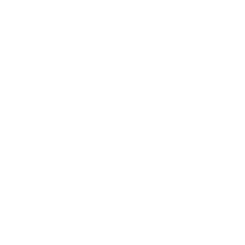 Black and white icon of a person pruning a young tree, symbolizing tree care and maintenance activities.